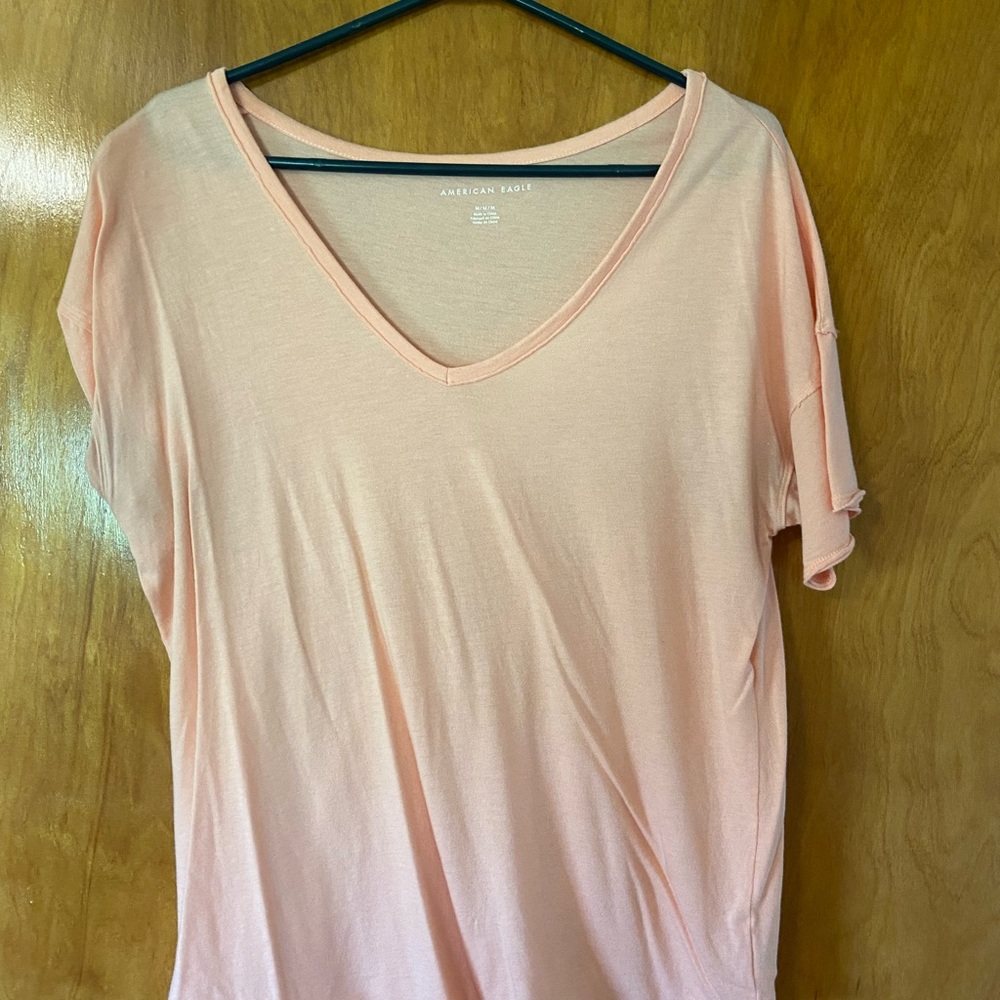 Peach Relaxed Short Sleeve Tee
